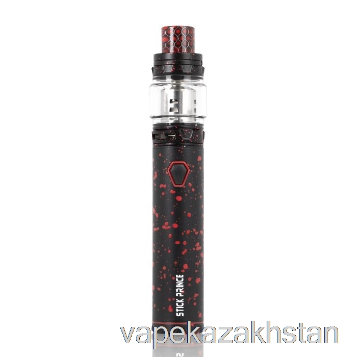 Vape Smoke SMOK Stick Prince Kit - Pen-Style TFV12 Prince Black w/ Red Spray
